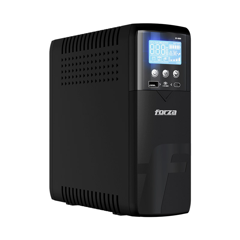 UPS Inteligente 1000VA/600W Torre Compacta, 10 salidas, LCD, Puertos USB de Carga, Software-120V