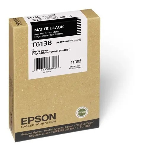 Cartucho de tinta Epson Cartucho de tinta de color negro de 110 ml