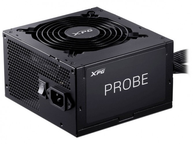 Fuente de poder xpg probe bronze, 600w, 80 plus bronce, 24-pin atx, negro