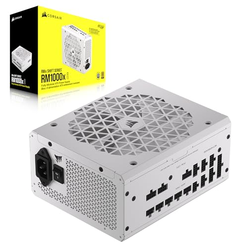 Fuente de poder corsair cp-9020275-na rm1000x shift 1000w full modular 80 plus gold blanco