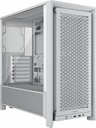 Gabinete Corsair 4000D RS, Midi-Tower, ATX/EATX/Micro-ATX/Mini-ITX, USB 3.0, sin Fuente, 3 Ventiladores Instalados, Blanco