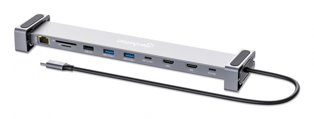 Manhattan Hub USB-C - DisplayPort, HDMI, USB-A 3.0, USB-C, 5 Gbit/s 