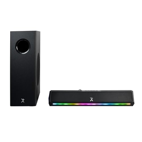 Barra de audio con luz rgb y subwoofer 70w emphoria | perfect choice -