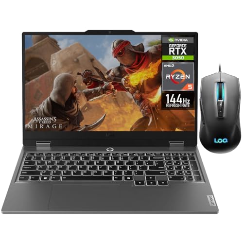 Laptop gaming lenovo loq 15arp9 ryzen5 7235hs 4c 4.2ghz  16gb ddr5  512gb ssd  rtx 30506gb 15.6fhd 1920x1080 win 11 home