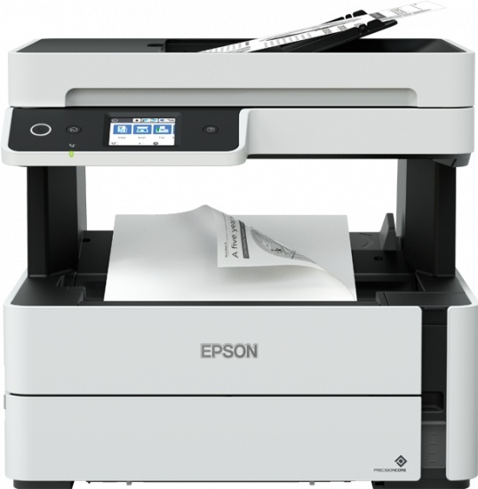 Multifuncional Epson EcoTank M3180, Blanco y Negro, Inyección de Tinta, Tanque de Tinta, Inalámbrico, Print/Scan/Copy/Fax