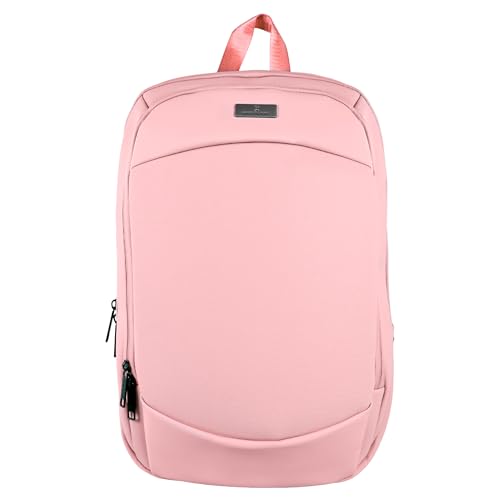 Pc-085140 mochila para laptop 15.6 anti-salpicaduras expandible modelo obsidia color rosa | perfect choice: perfecta para laptops de hasta 15.6 pulgadas -