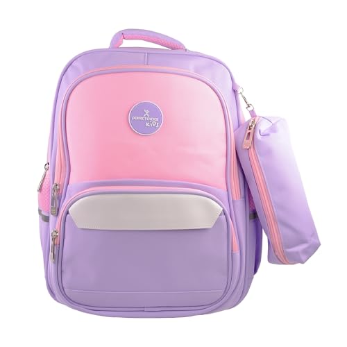 Pc-085249 mochila escolar infantil múltiples compartimentos modelo bookery color purpura | perfect choice -