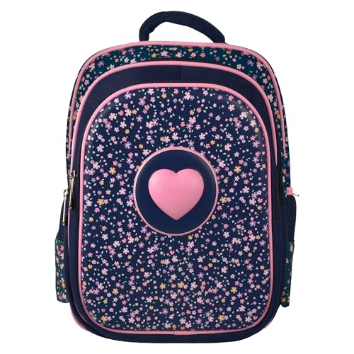 Pc-085294 mochila escolar para niños múltiples compartimentos modelo kiddo corazon | perfect choice -