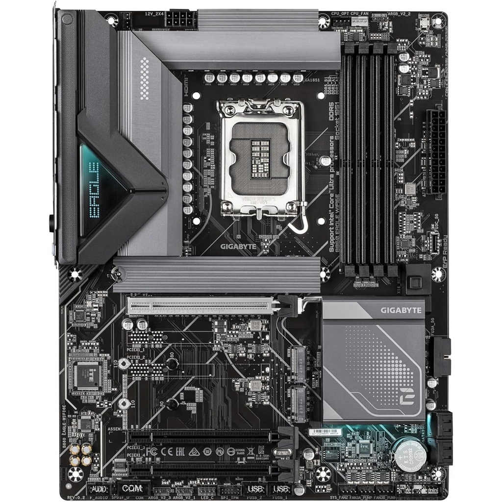 Tarjeta Madre Gigabyte B860 EAGLE WIFI6E ATX LGA 1851 Intel B860 256GB DDR5 HDMI/DP para Intel