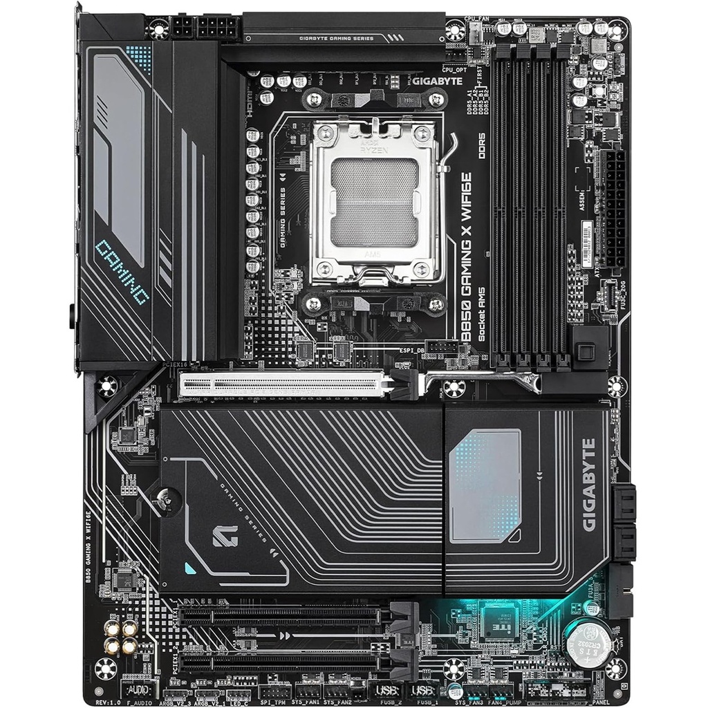 Tarjeta Madre Gigabyte B850 GAMING X WIFI6E ATX AM5 AMD B850 256GB DDR5 HDMI/DP para AMD 