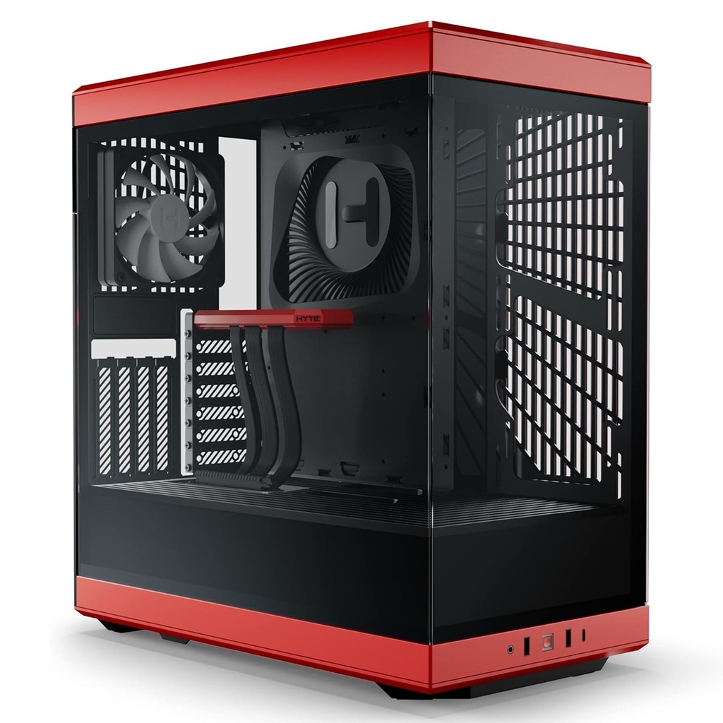 Gabinete HYTE Y40 con Ventana Midi-Tower ATX/ITX/micro-ATX USB 3.0 Sin Fuente 2 Ventiladores Instalados
