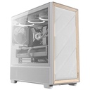Gabinete Antec Flux White Flux Media Torre E-ATX Ventana De Cristal Con Madera Sin Fuente