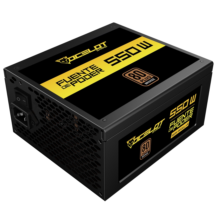 Fuente De Poder Ocelot Gaming OGPS500S 80 PLUS Bronze 120mm 550W
