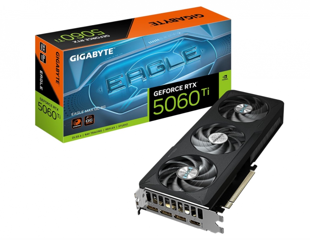 Tarjeta de Video Gigabyte NVIDIA GeForce RTX 5060 EAGLEMAX, 8GB 128-bit GDDR7, PCI Express x8 5.0