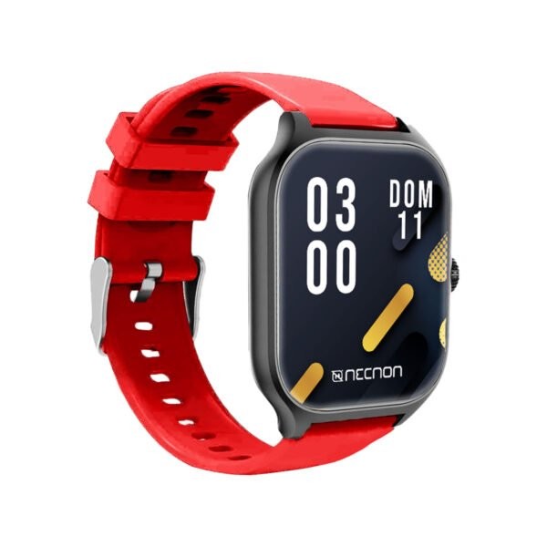 Smartwatch nsw-101 2.01  ip67 bt 5.0 app fitpro bat 180 mah mide calorias fc con vibración multimedia función buscar y fotos a distancia negro/rojo -
