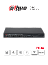 Dahua dh-pfs4226-24et-240  - switch  poe administrable de 26 puertos ethernet/ 24 puertos poe/ 240 watts totales/ interfaz web/ 