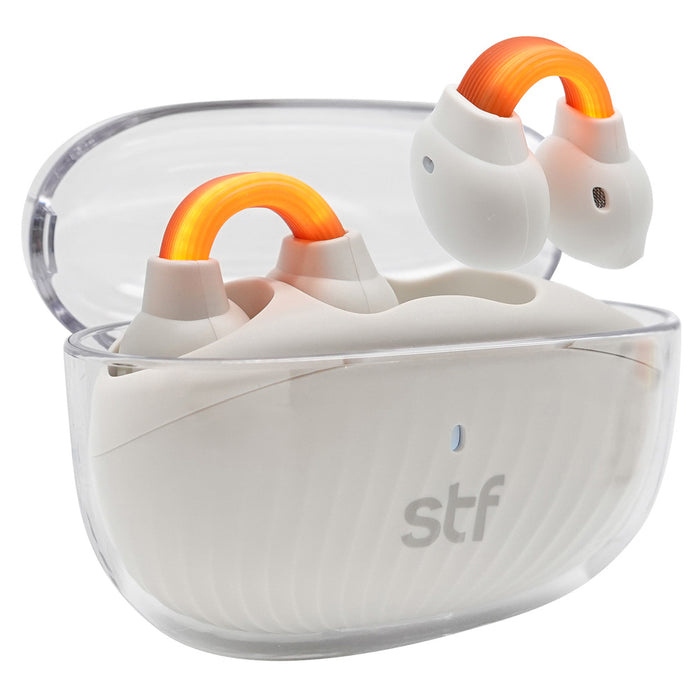 STF Audífonos Intrauriculares con Micrófono Sport One Plus, Inalámbrico, Bluetooth, Blanco