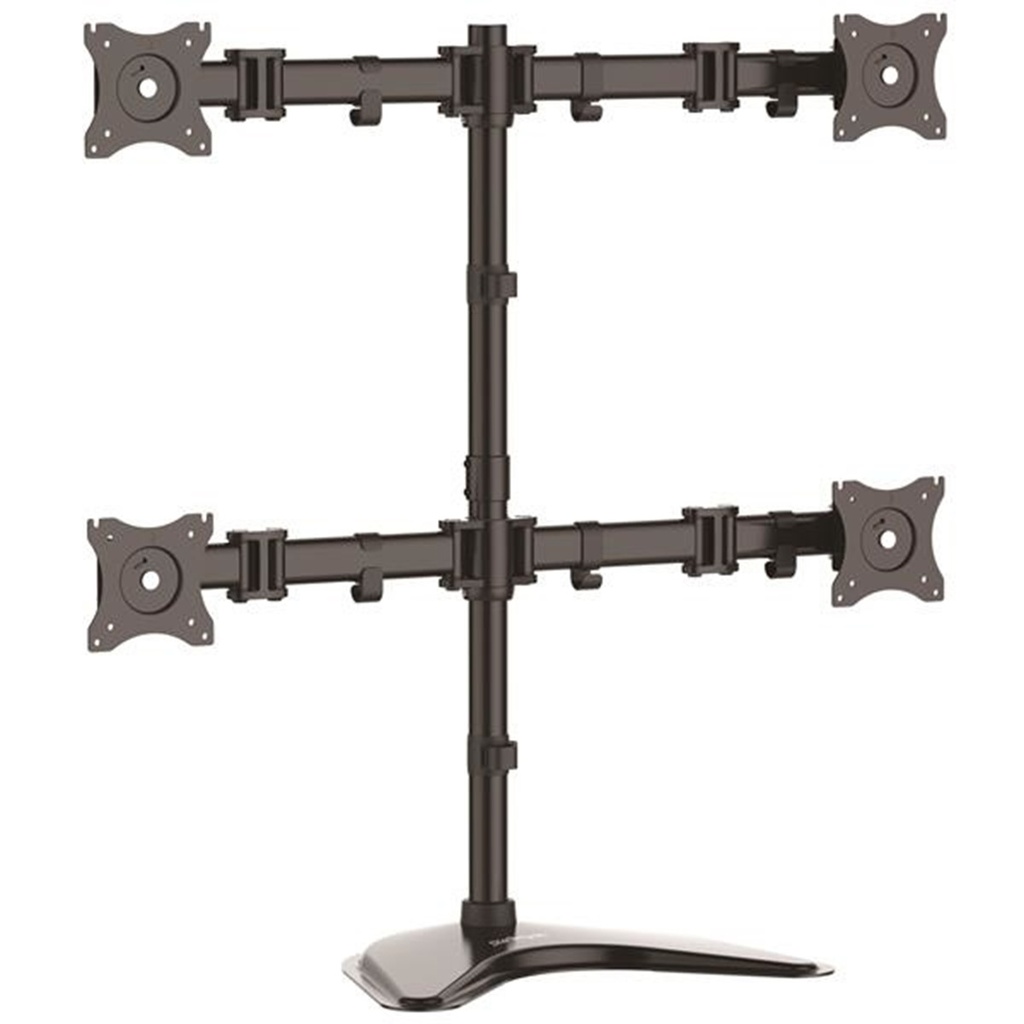 Base de Soporte Ajustable VESA Para 4 Monitores StarTech 13"-27" 8Kg