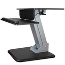 Brazo de soporte de pie y sentado - brazo ajustable de montaje en escritorio de pie o sentado para un monitor vesa de hasta 34 -