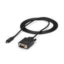Cable usb-c a vga de 2m - 1920x1200 - negro - startech.com mod. cdp2vgamm2mb