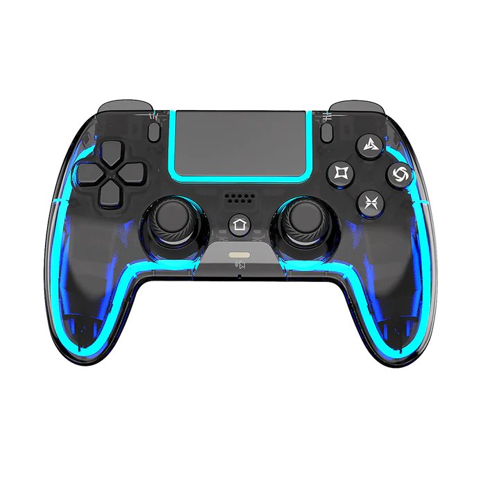 Control balam rush inalámbrico kontrol lucid g690 / bt 5.0 + alambrico / compatible ps5 , android , ios , pc / joysticks con tecnología hall 3d + doble motor + rgb / recargable 800 mah / negro