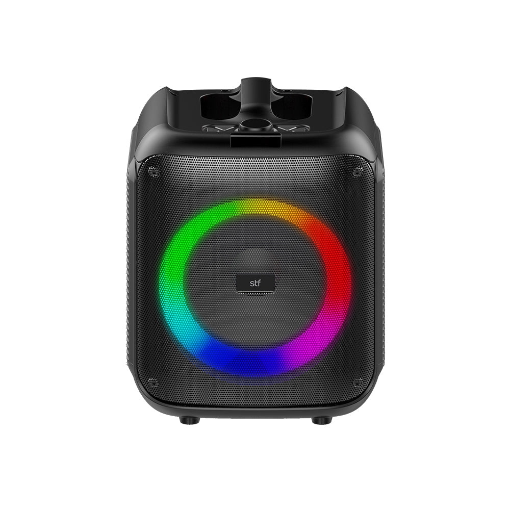 STF Bocina Portátil Kube Fest, Bluetooth, Inalámbrico, 26W, Negro