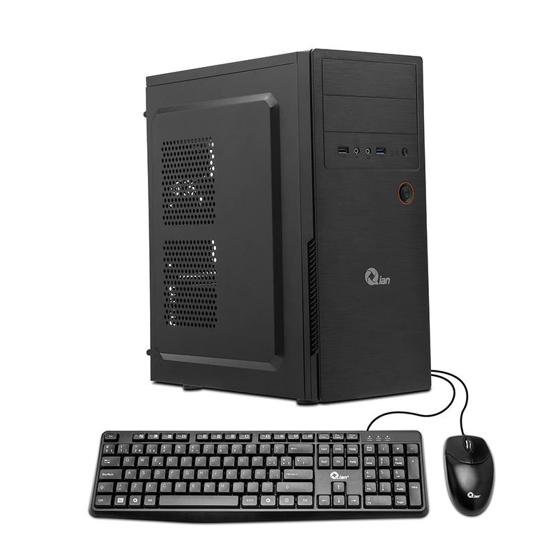 Computadora De Escritorio Qian OPC 03 Intel Core i3 10100 4.30 GHz 16GB DDR4 Disco Duro 1TB SSD 240GB Video UHD Graphics 630