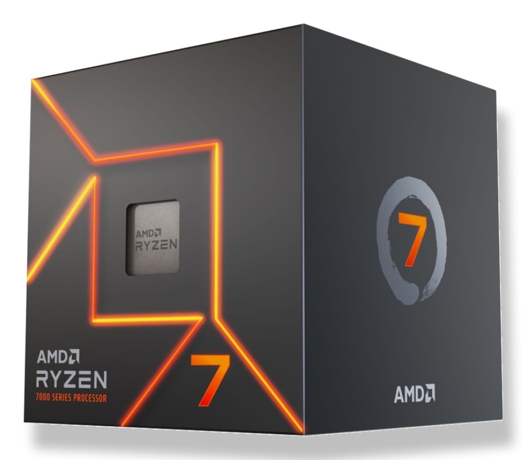 Procesador amd 100-100000592sbx ryzen 7 7700 s-am5 8core 3.8 ghz 65w c/graficos  c/fan