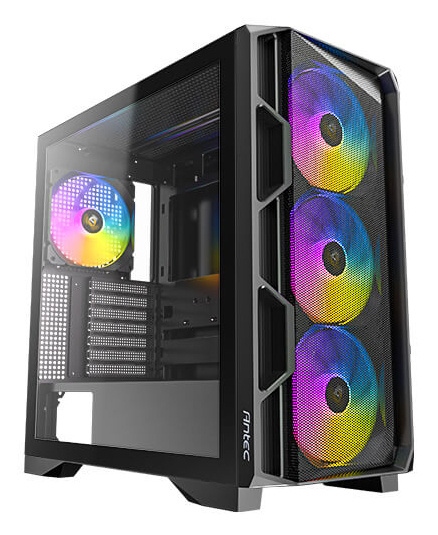Gabinete Antec AX-1000, Midi-Tower, ATX/EATX/Micro-ATX/Mini-ITX, USB 3.0, sin Fuente, 4 Ventiladores Instalados, Negro