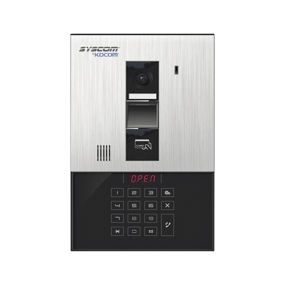 Sistema multiapartamento touch, hasta 450 apartamentos, 300 metros, apertura con tarjeta