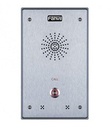 Intercomunicador ip, 2 líneas sip, 2 relevadores con botón para llamada, anti-vandálico, ip65 e ik10, poe