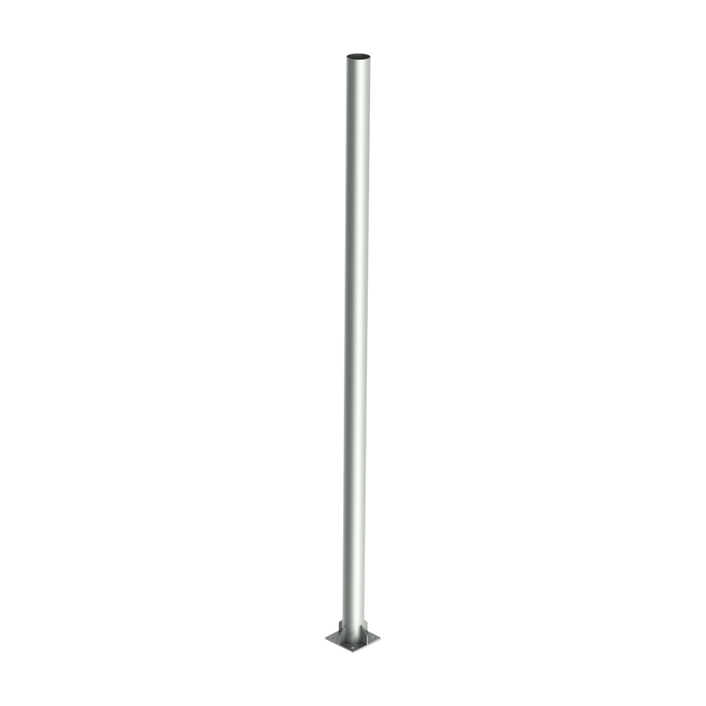 Poste de acero galvanizado para videovigilancia, 6 m de altura.