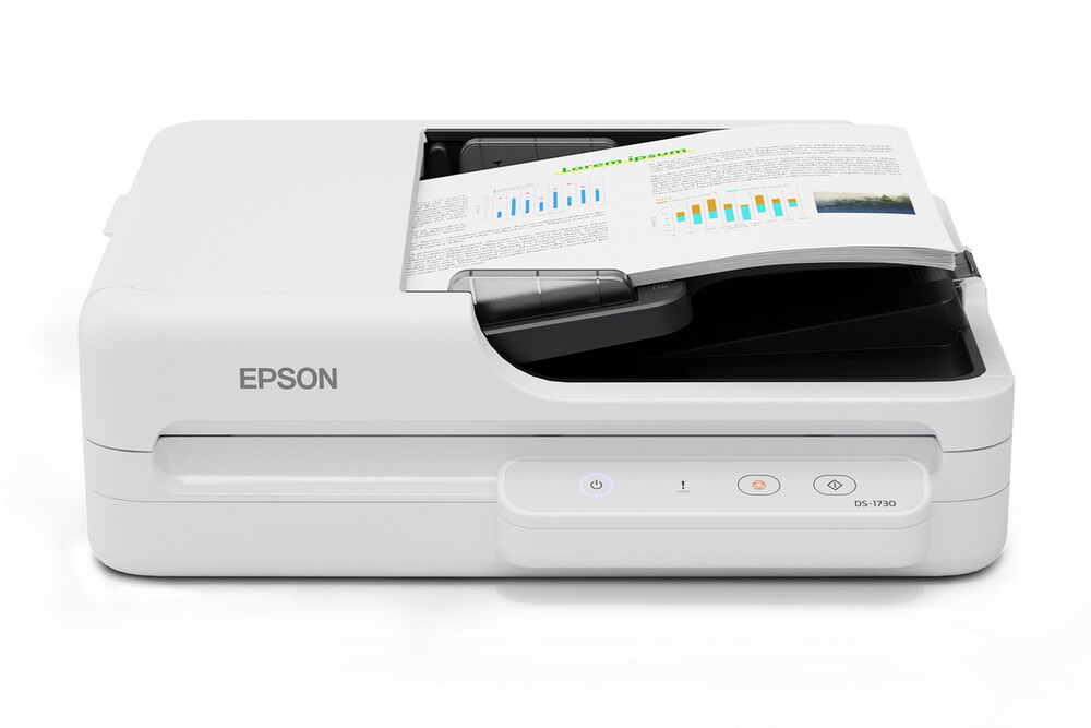 Escáner plano epson ds-1730 con alimentador automático de documentos (adf)