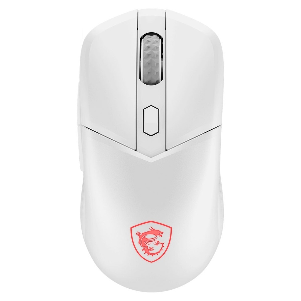 Mouse Optico Msi Versa 300, 6 Botones, 8000 Dpi, Rf Wireless, Bluetooth, Blanco