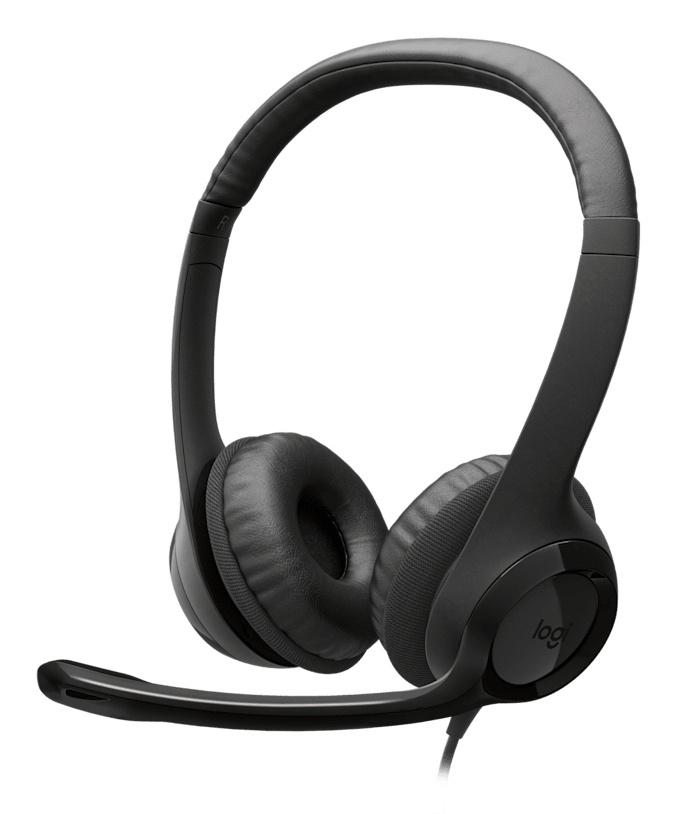 Logitech Audífonos con Micrófono H390, Alámbrico, USB-C, Negro
