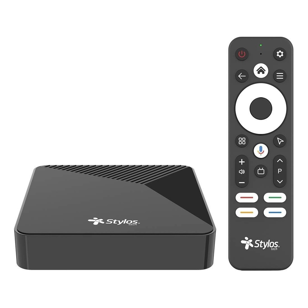 Tv box stylos stvtbx7b smart 4k android 14 ram 2gb interno 16gb