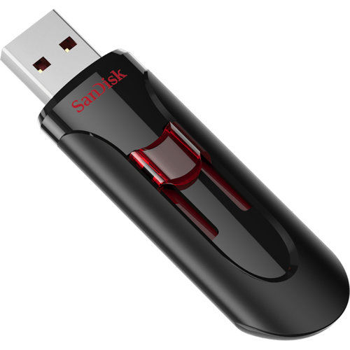 Memoria sandisk 64gb usb 3.0 cruzer glide z600 negro c rojo sdcz600-064g-g35