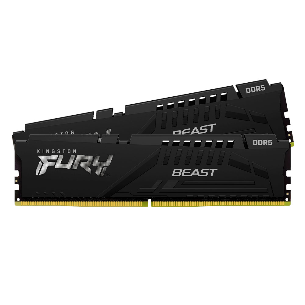 Memoria dimm ddr5 kingston kf552c40bbk2-32 32gb 2x16gb 5200mhz fury beast black