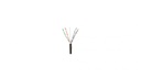 Bobina de cable utp de 4 pares, pannet, para exterior con gel, cat6 (23 awg), industrial para climas extremos, color negro, 305 