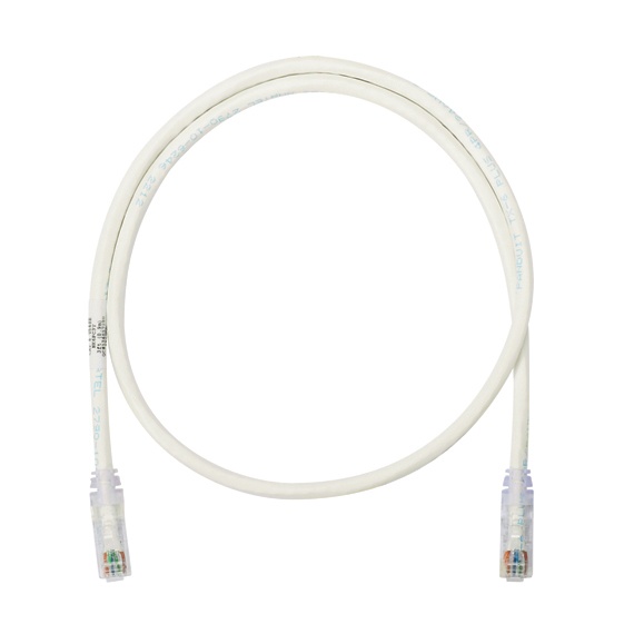 Cable de parcheo utp categoría 6, con plug modular en cada extremo - 3 m. - blanco mate