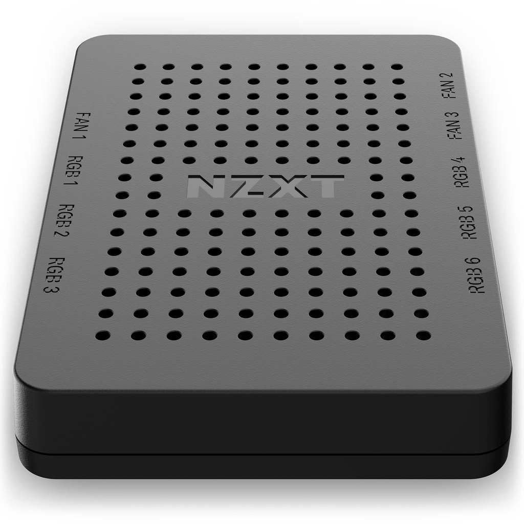 Controlador RGB y de Ventilador NZXT AC-CRFR0-B1, 3 Canales de Ventilador, 6 Canales de Iluminación RGB. Color Negro