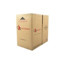 Bobina de cable utp reelex, de 4 pares, desempeño cat6, pvc (cm), color gris, 24 awg, 305m