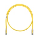 Cable de parcheo utp categoría 6, con plug modular en cada extremo - 1 m. - amarillo