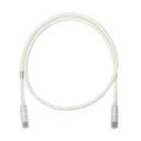 Cable de parcheo utp categoría 6, con plug modular en cada extremo - 4.3 m. - blanco mate