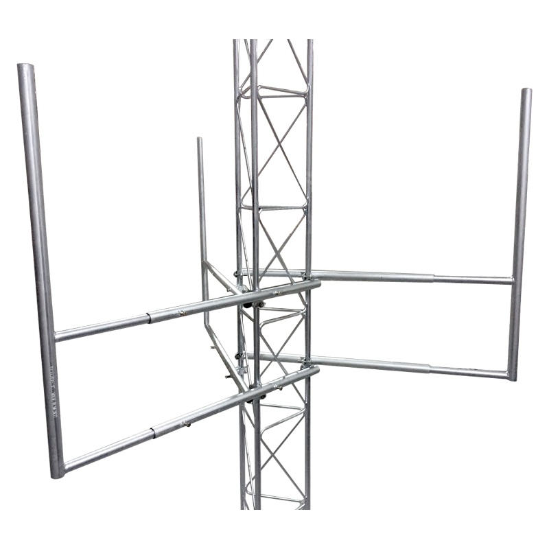 Brazo tipo "f" para tramos stz-30g, galvanizado por inmersión en caliente.