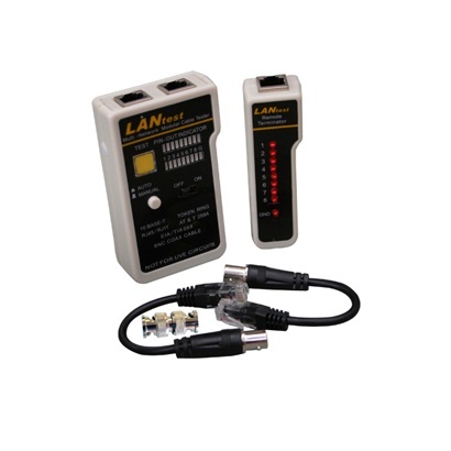 Tester para cable de red enson ens-teln2 ideal para identificar errores de terminado y continuidad en cables de red y telefonico