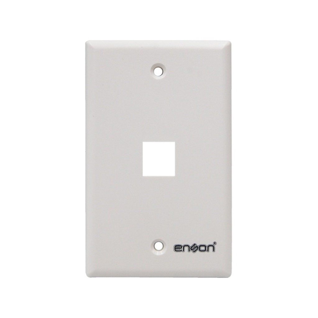 Placa De Pared Keystone Enson EPRO-FP10 Cat6/Cat5e 1 Puerto
