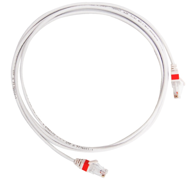 Patchcord rj45 enson epro-6pc210-wh de 210cm cat6 color blanco ultradelgado ideal para terminados en patchpanel de alta densidad