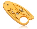 Cortador y desforrador para cables fluke networks 11230002 ideal para cables redondos utp / stp ajustable 