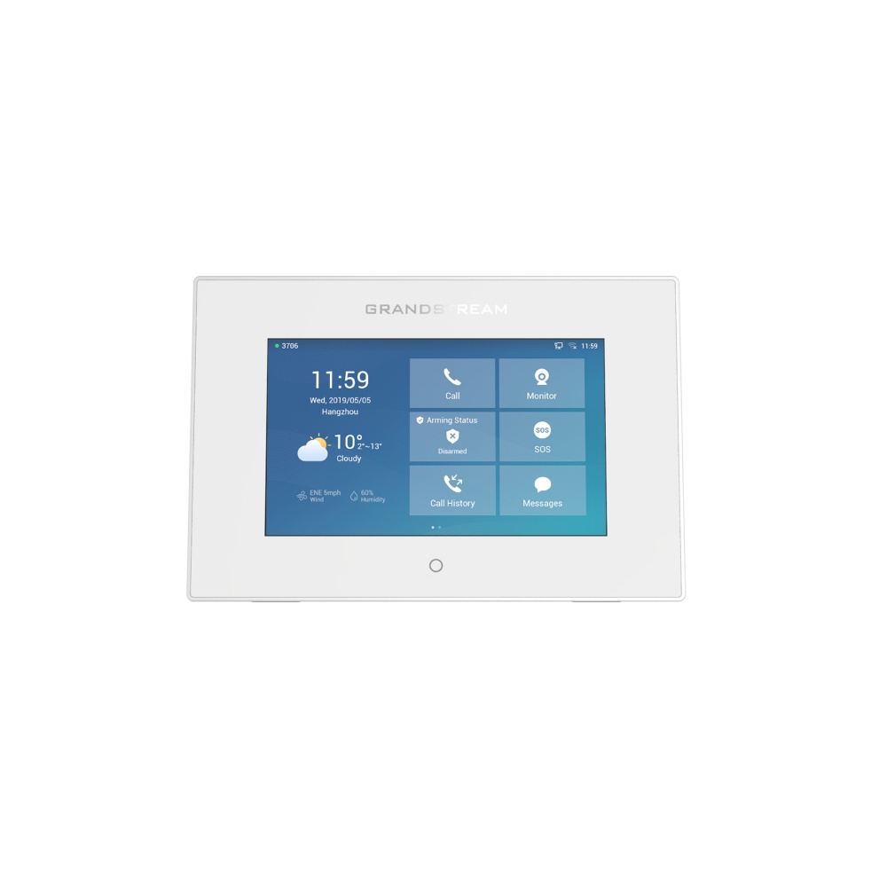 Monitor Para Intercomunicador Grandstream GSC3570 7" Altavoz Inalámbrico Alámbrico